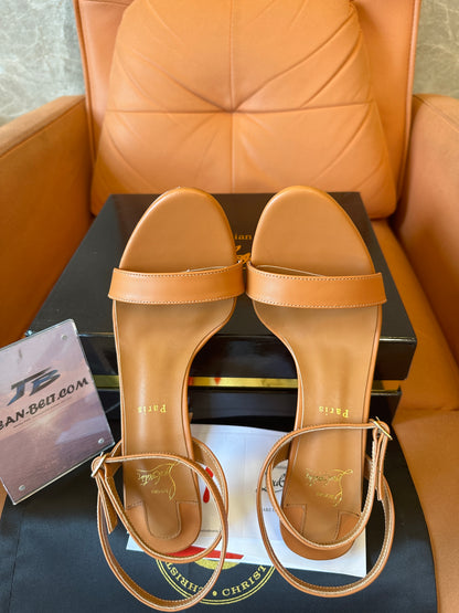 Christian Louboutin Brown Stiletto Sandals