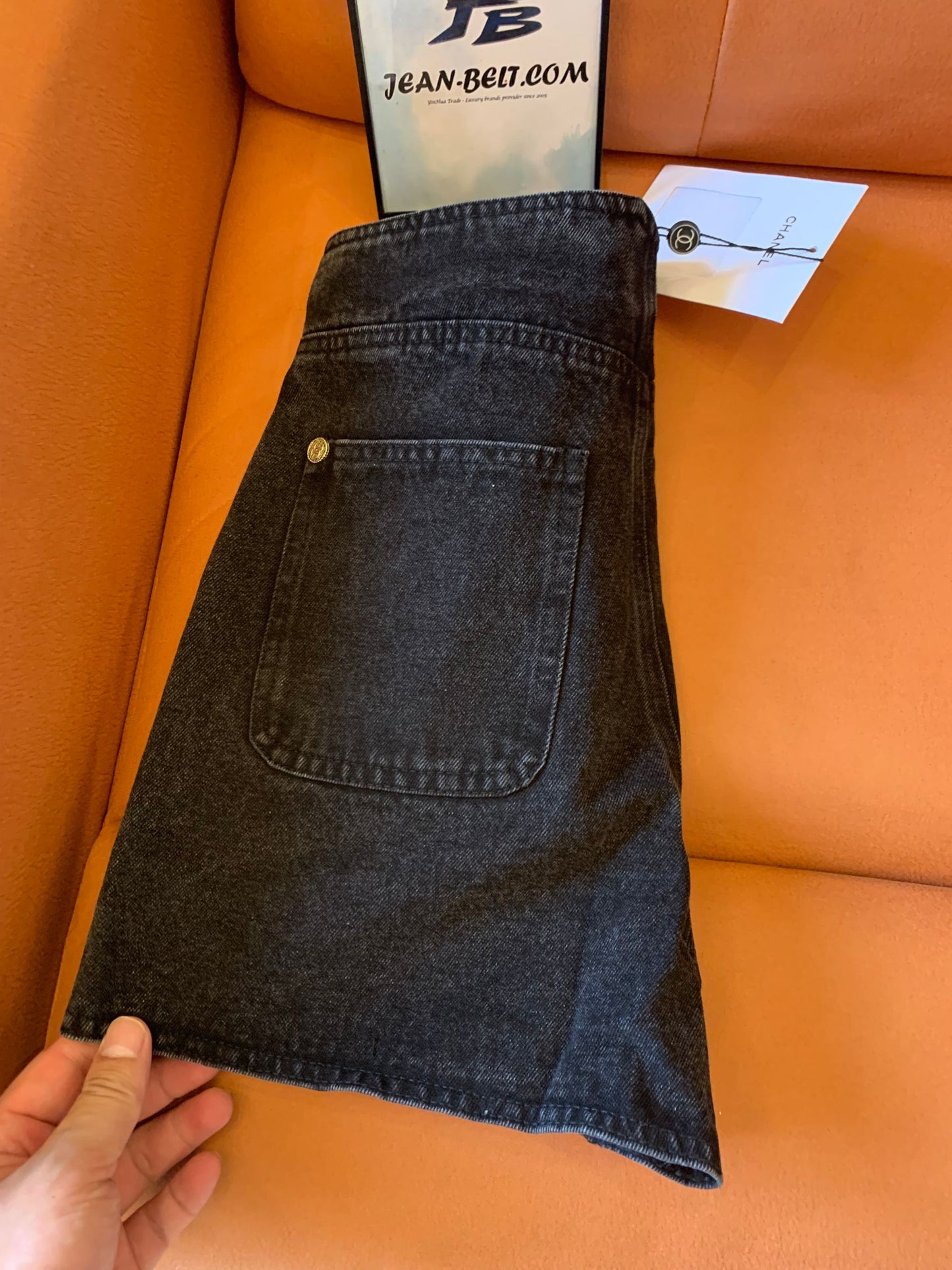 Chanel Classic High-Waisted Denim Shorts