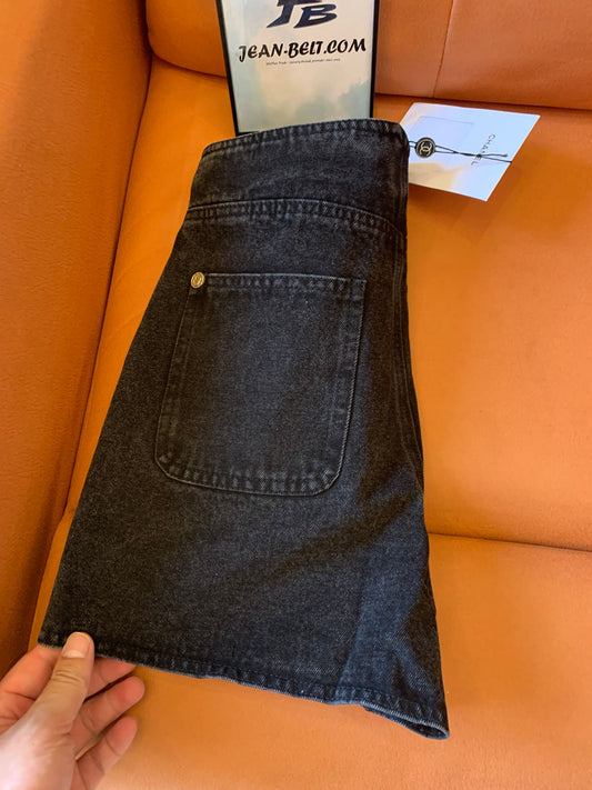 Chanel Classic High-Waisted Denim Shorts