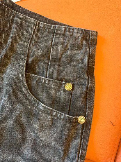 Chanel Classic High-Waisted Denim Shorts
