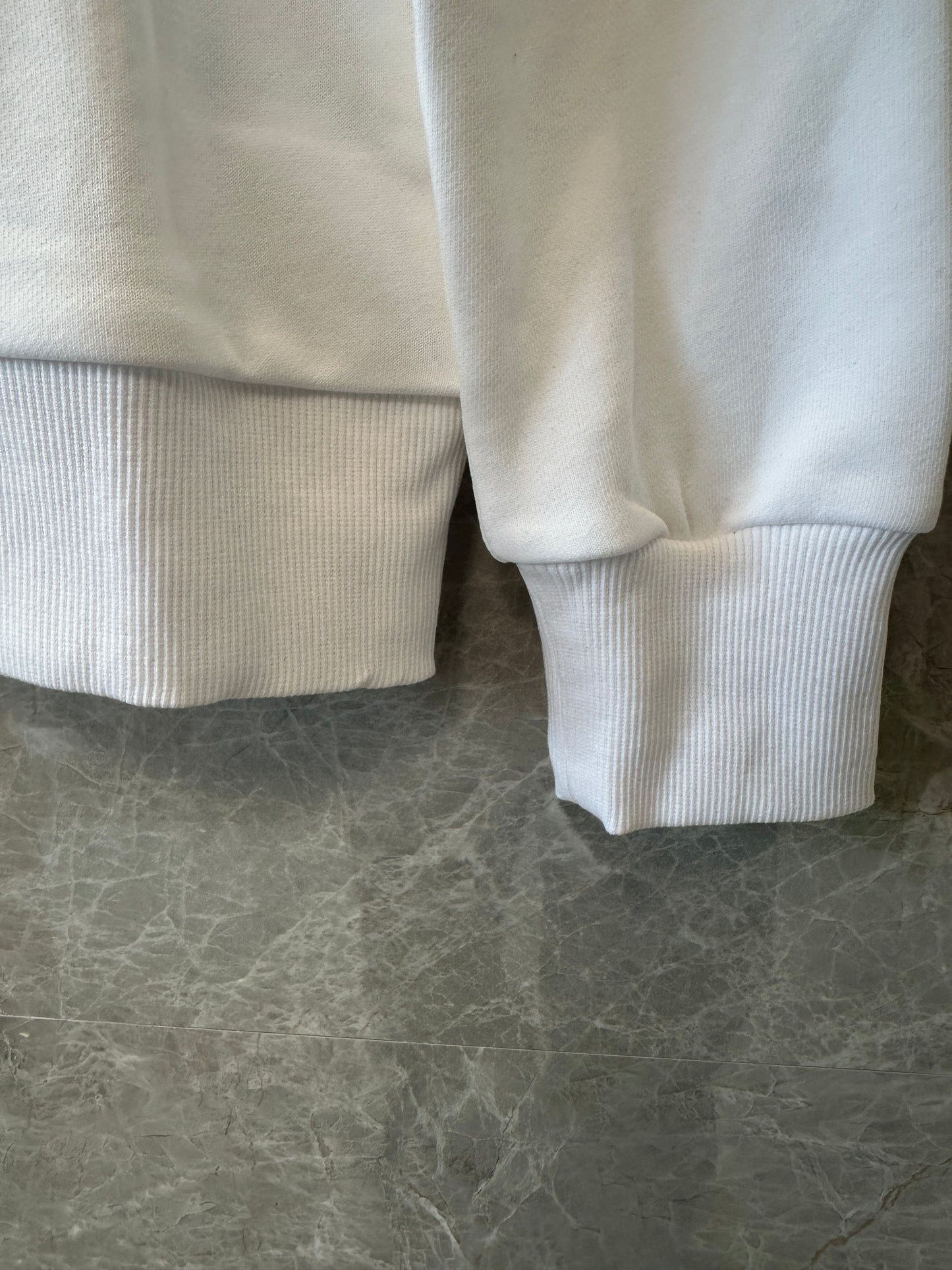 Moncler White Logo Crewneck Sweatshirt