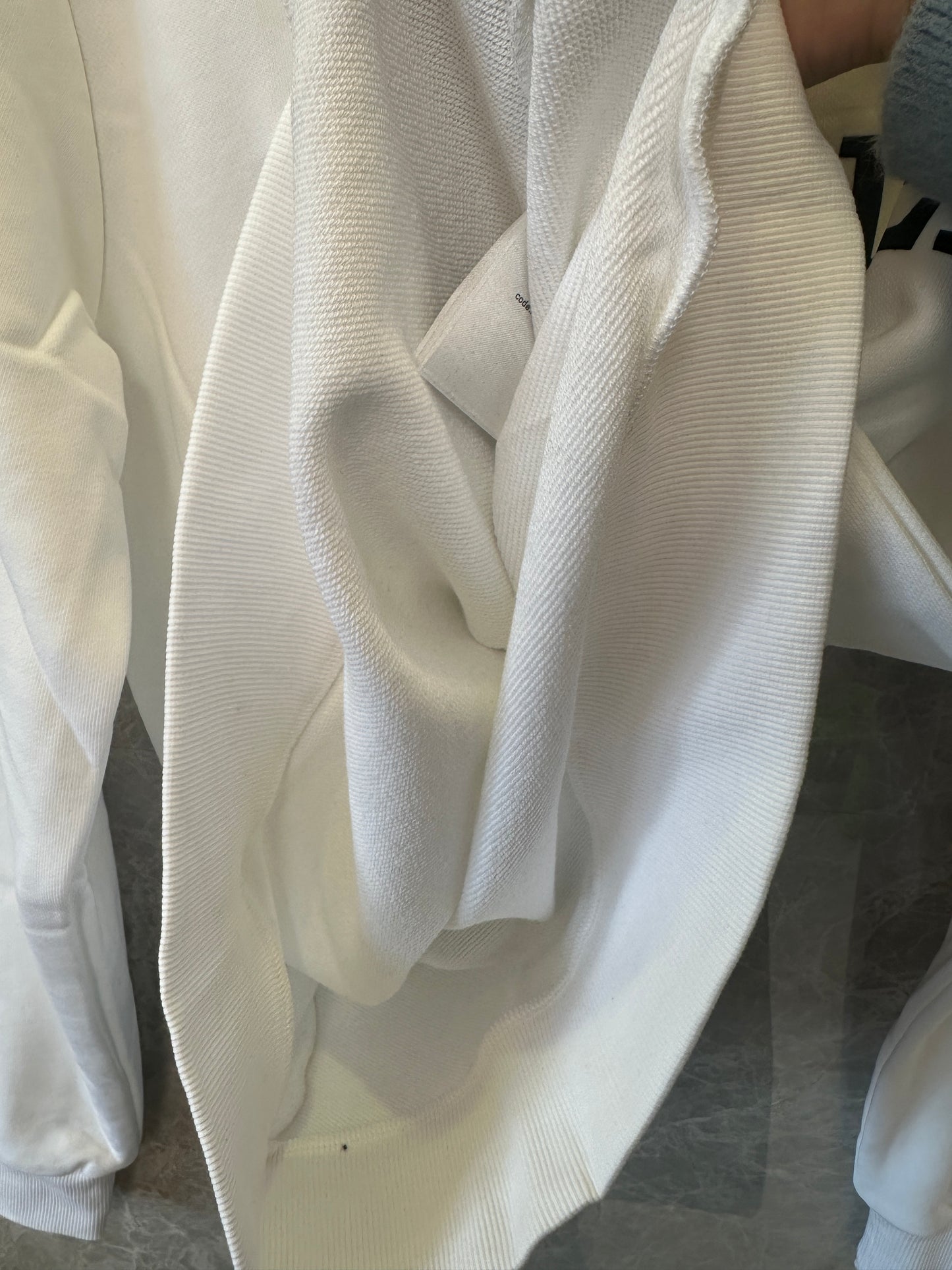 Moncler White Logo Crewneck Sweatshirt