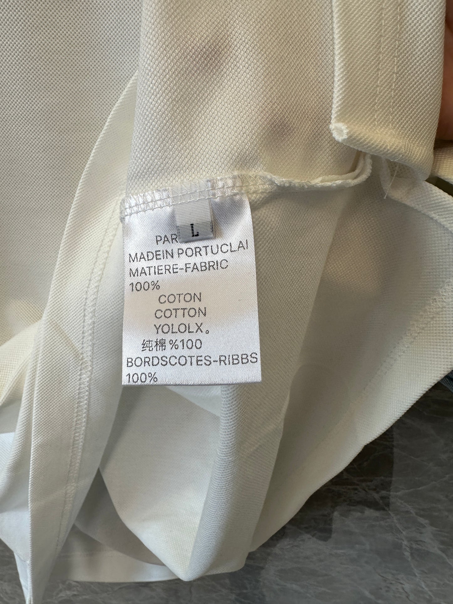 Loewe White Cotton Polo Shirt with Embroidered Logo