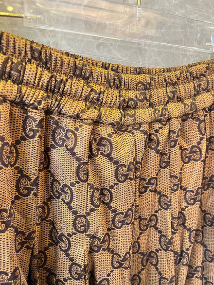 Jupe midi plissée imprimée GG Interlocking Supreme Gucci