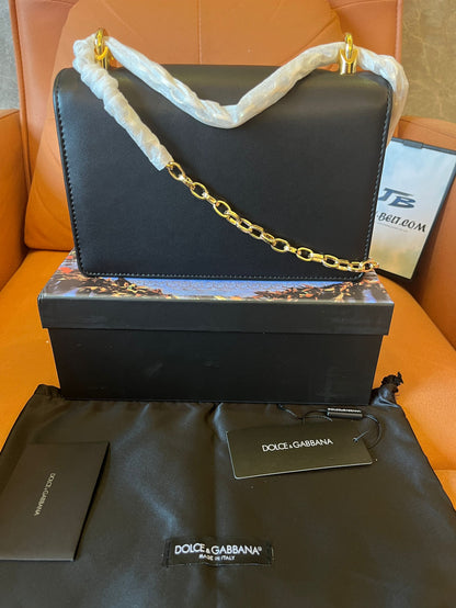Sac bandoulière en cuir baroque Dolce&Gabbana