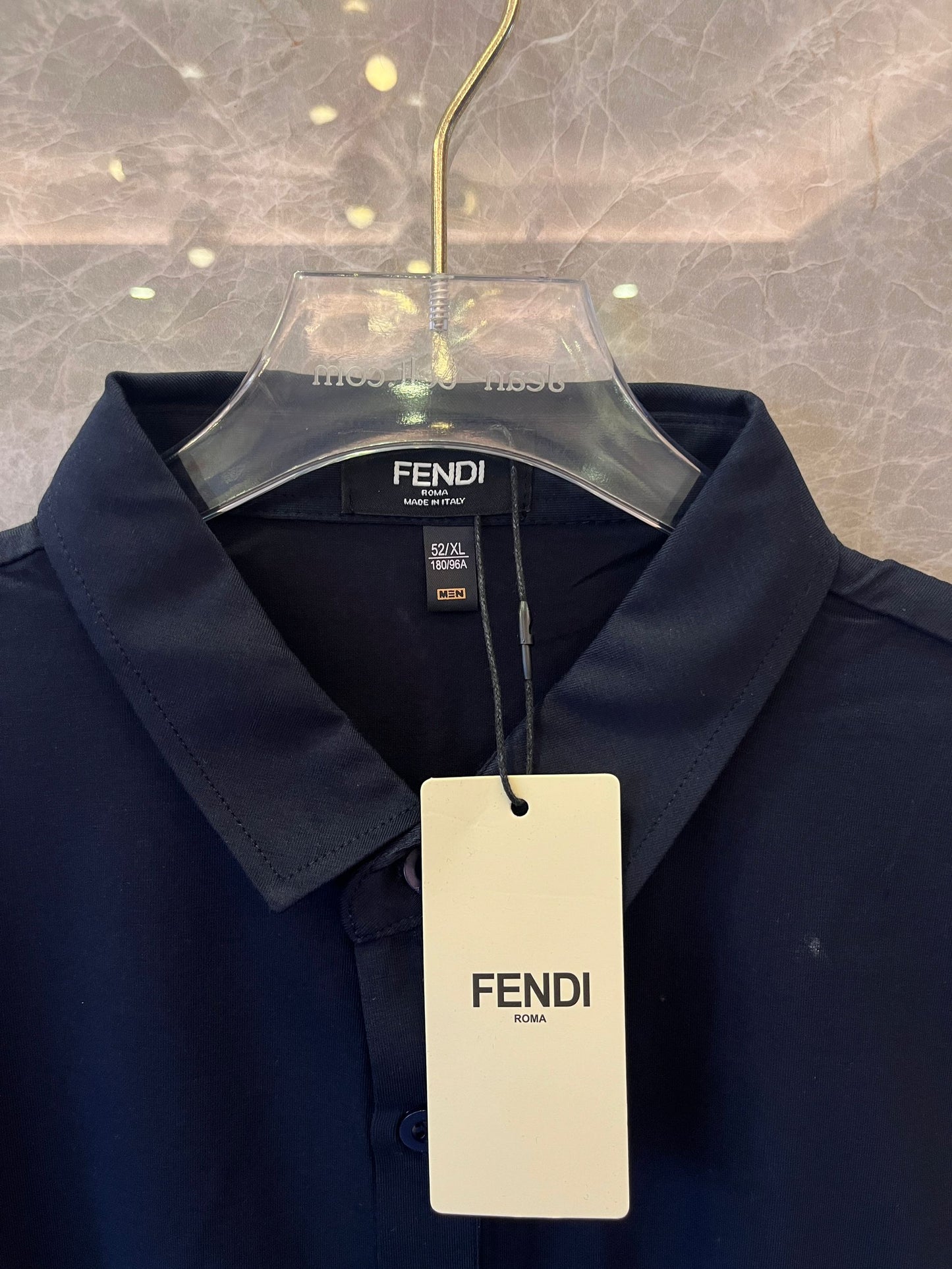 Polo Fendi para hombre azul oscuro