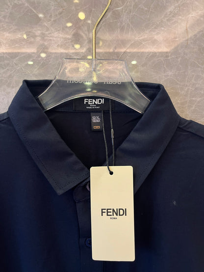 Polo Fendi para hombre azul oscuro