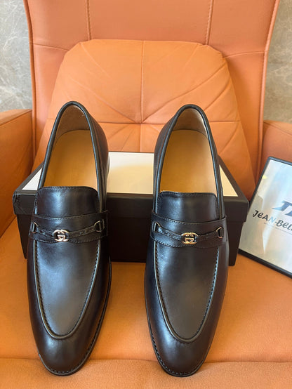 Mocasines de piel Gucci Ed G-Bit para hombre