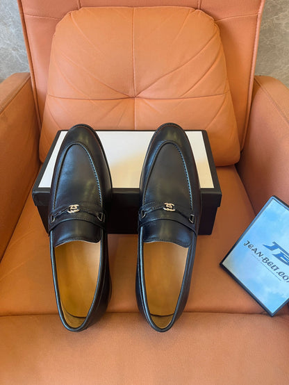 Mocasines de piel Gucci Ed G-Bit para hombre