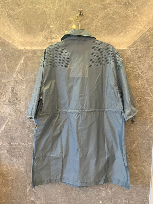 Robe mini en soie technique Miu Miu