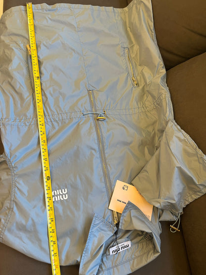 Robe mini en soie technique Miu Miu
