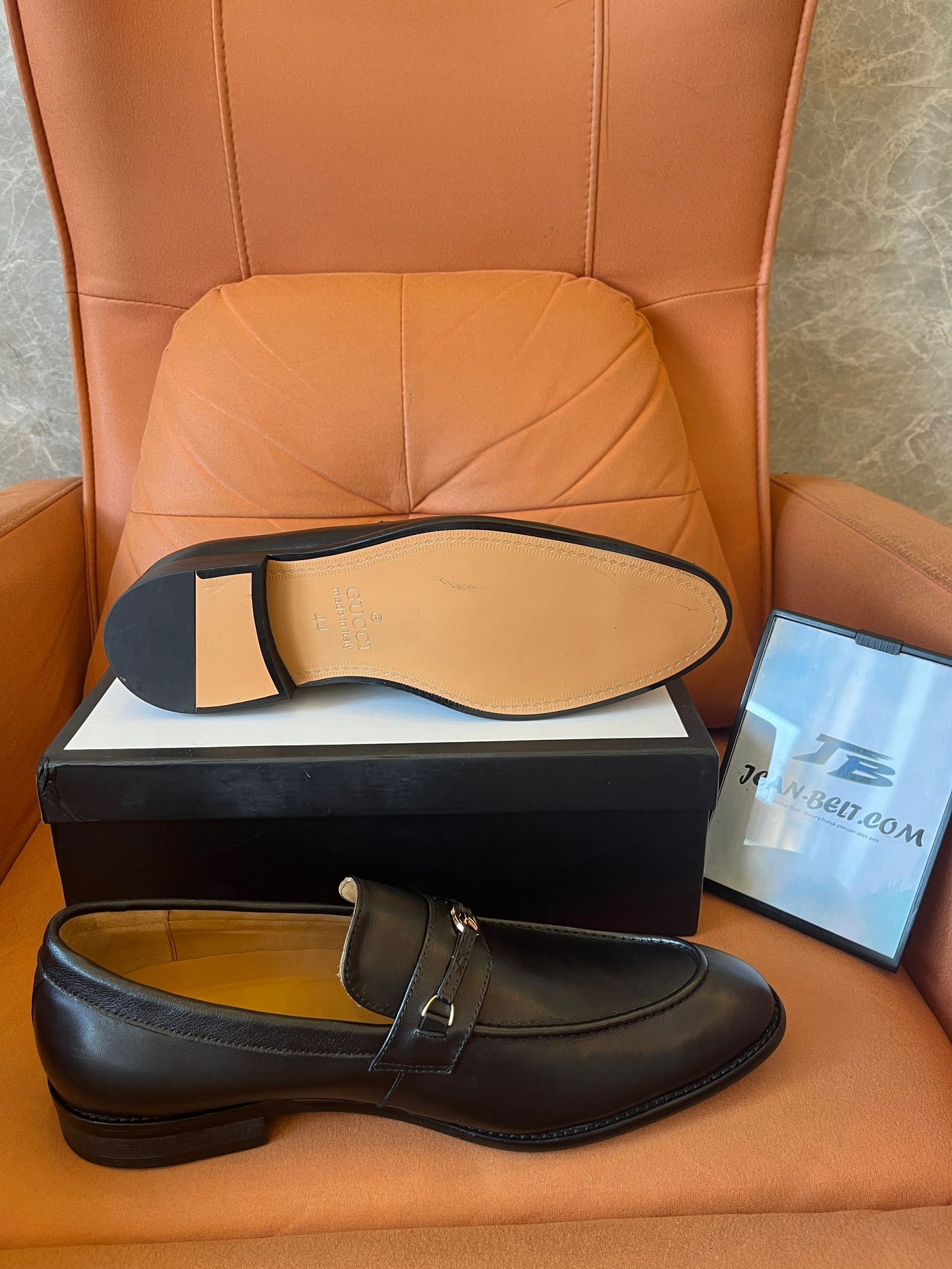 Mocasines de piel Gucci Ed G-Bit para hombre