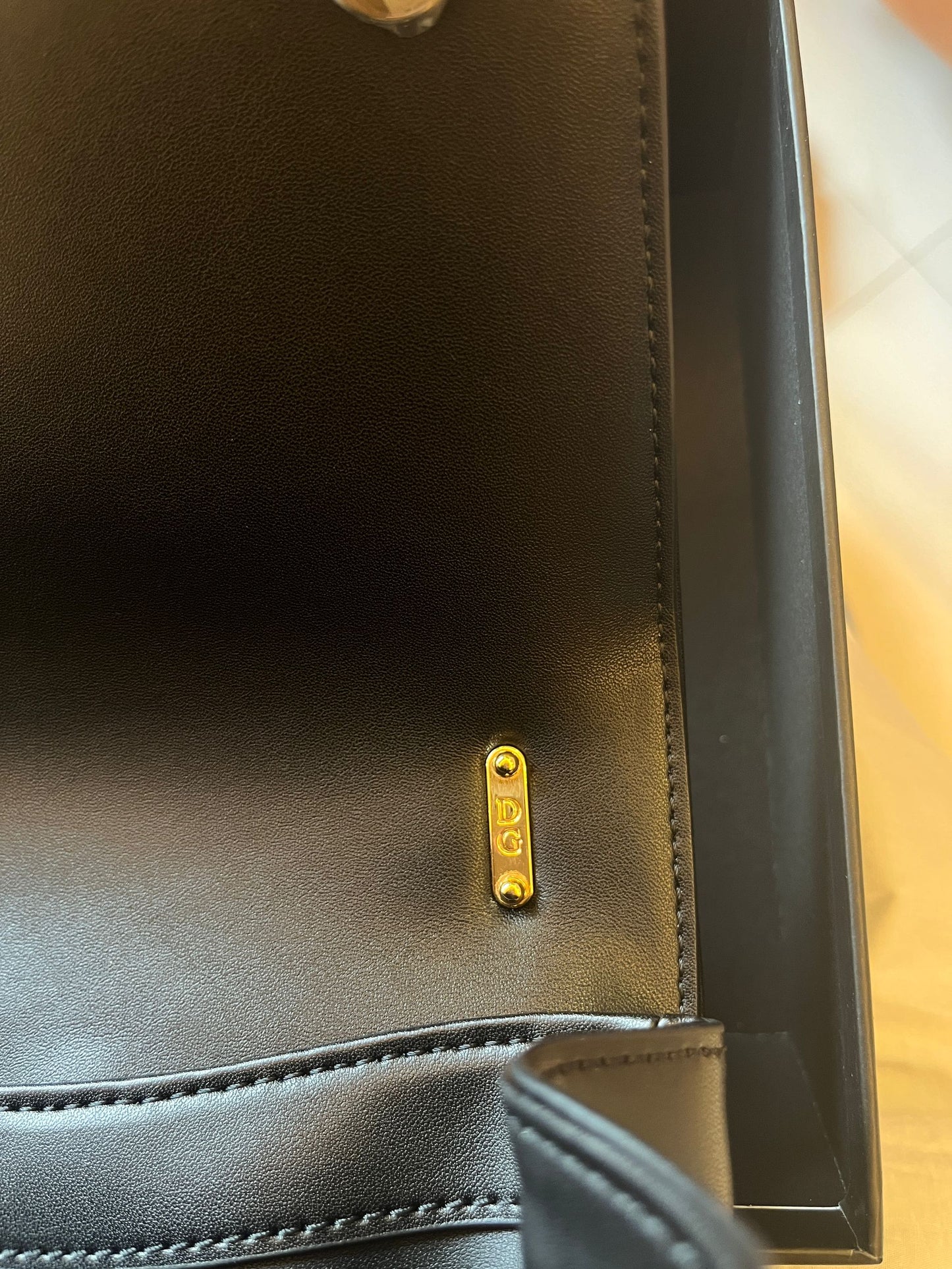 Sac bandoulière en cuir baroque Dolce&Gabbana