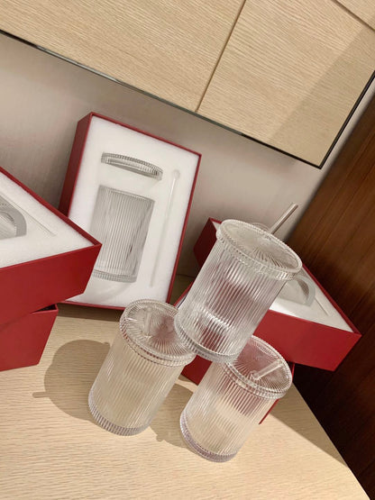 Baccarat x Virgil Abloh Limited Edition Crystal Straw Cup - "Crystal Clear" Collection