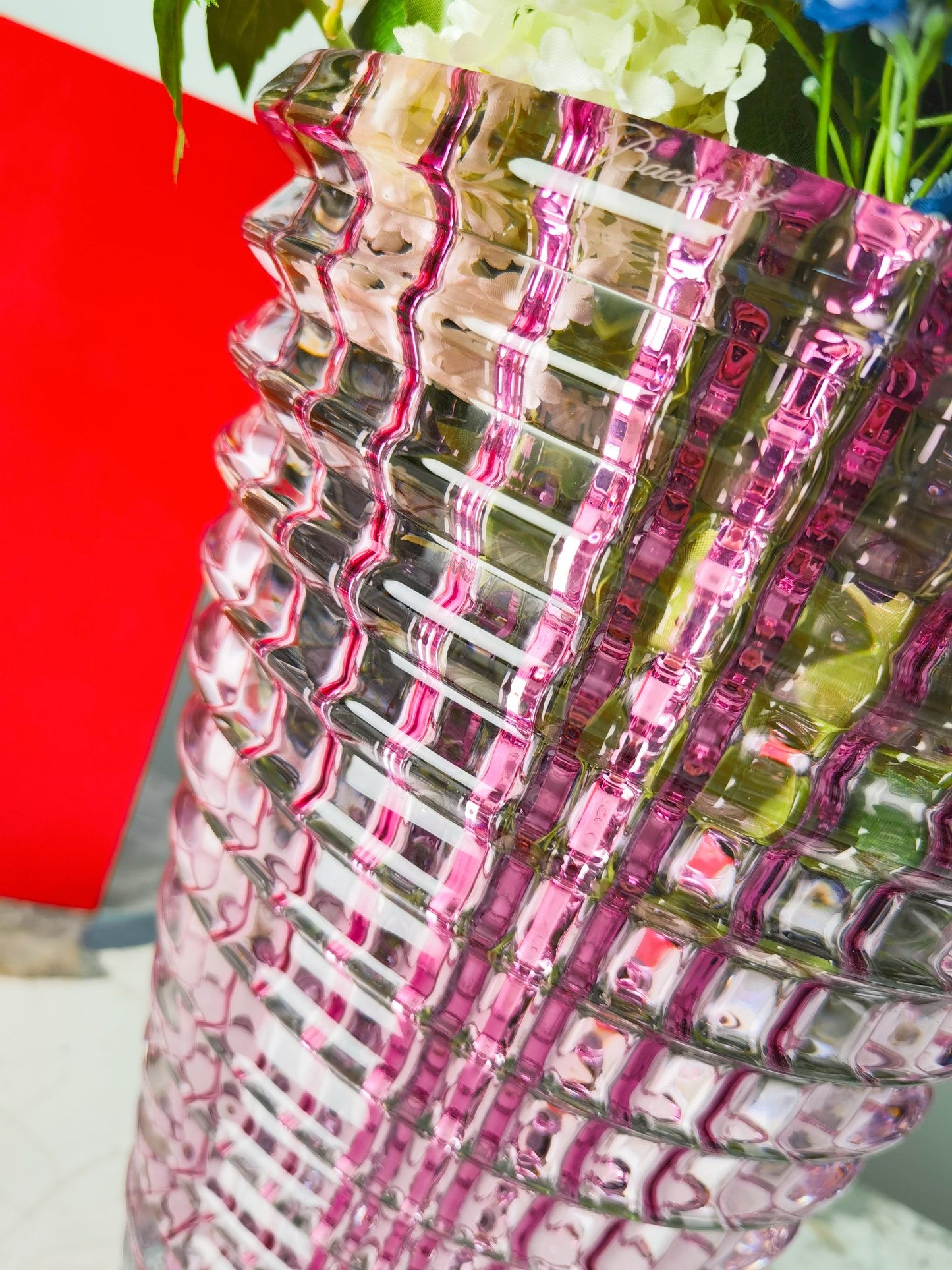 Vaso oval de cristal Baccarat série EYE