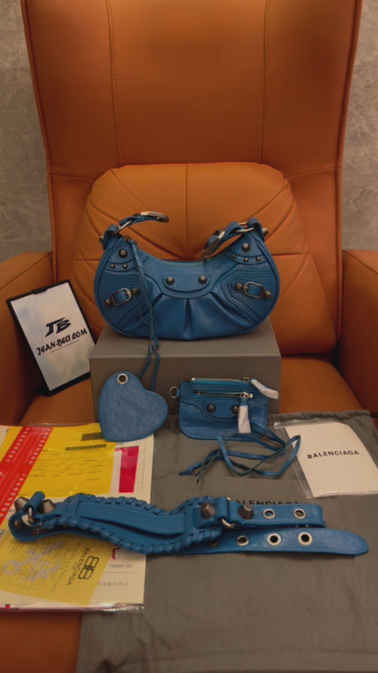 Sac à main Balenciaga le Cagole Bleu