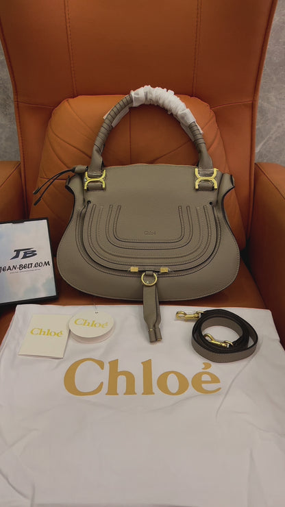 Chloe Marcie Handbag Grey