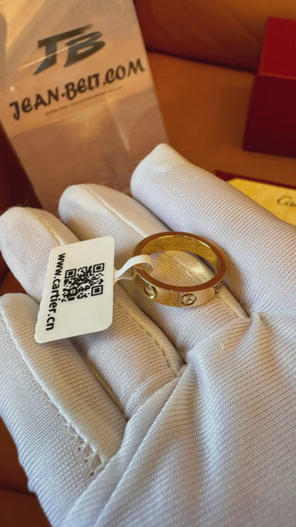 Cartier Love Anel Clássico Ouro Rosa