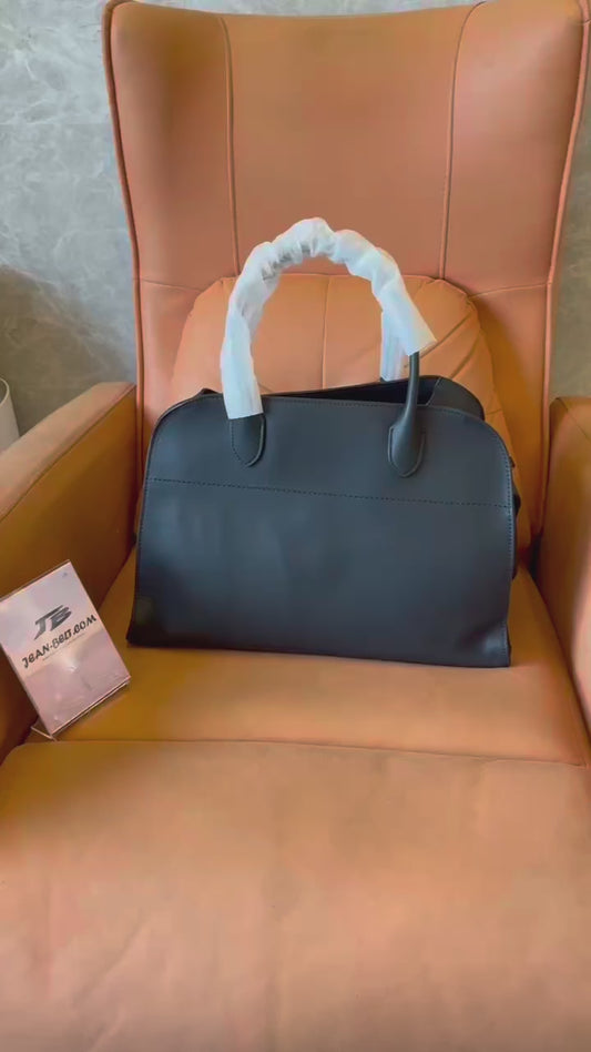 Sac fourre-tout The Row Margaux 10 noir argent