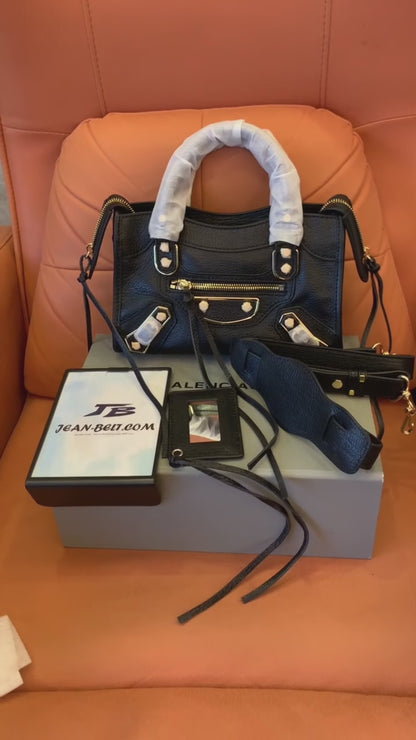 Sac à main Balenciaga Motorcycle Noir