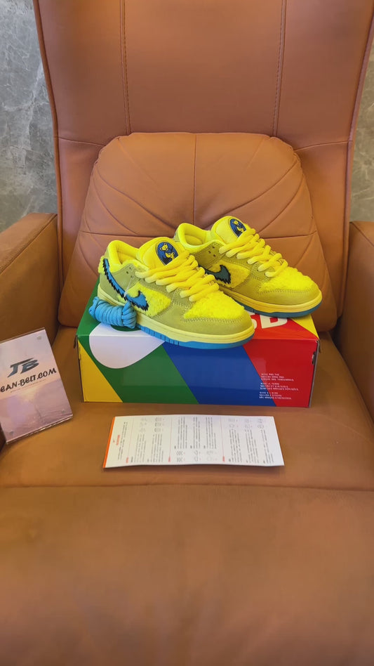 Zapatillas Nike Dunk SB Low Cut Grateful Dead Dancing Bear Opti Yellow